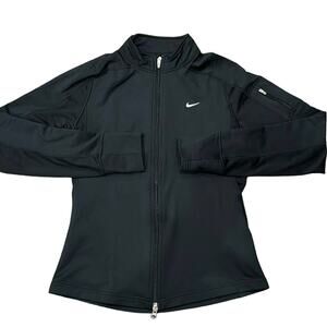 Nike Women's FITDRY Full Zip Fleece Jacket Black Size M
